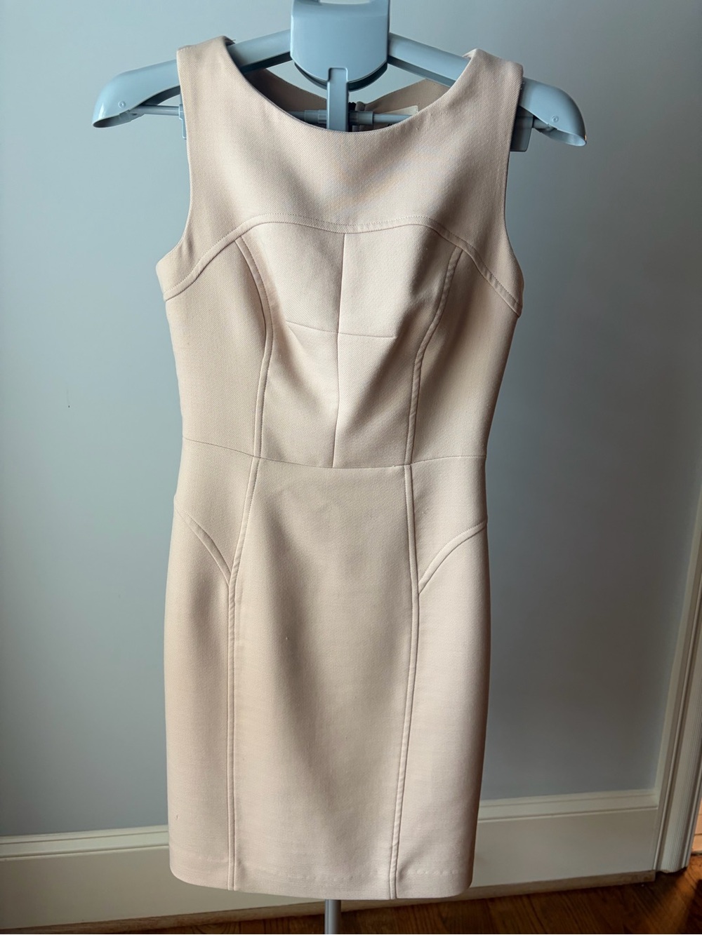 Milly Exposed Seam Fitted Sheath Dress